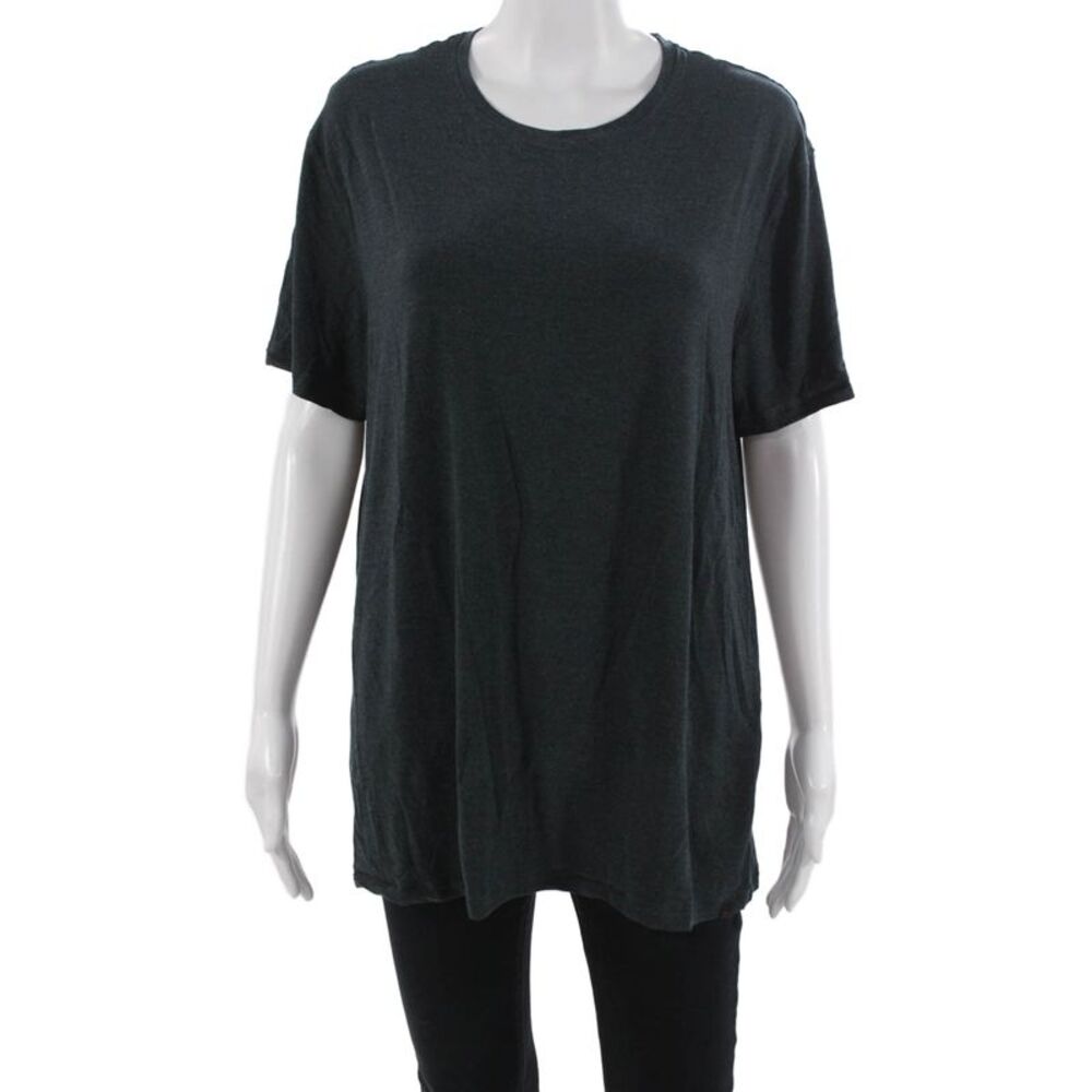 Derek Rose Unisex Basic Short Sleeve Dark Gray Modal T-Shirt Size L